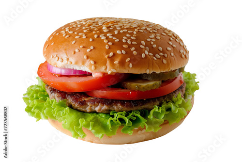 burger mockup on transparent background cut out photo