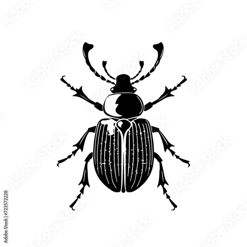Red Palm Weevil Logo Monochrome Design Style © FileSource