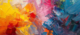 Colorful abstract oil paint texture.
