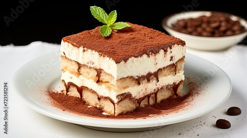 Delicious Layered Cake with Rich Chocolate and Cream Filling