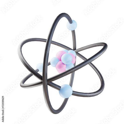 3d render atom