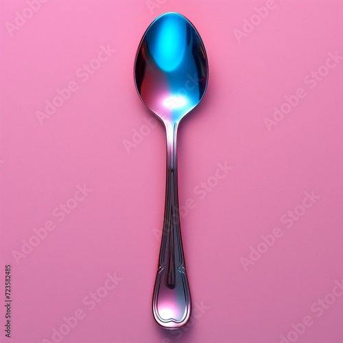 reflective spoon mockup design