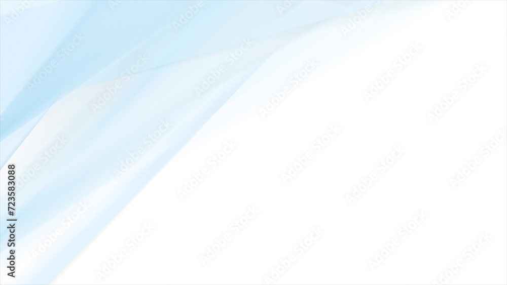 Blue smooth blurred stripes on white background Blue smooth blurred stripes on white background