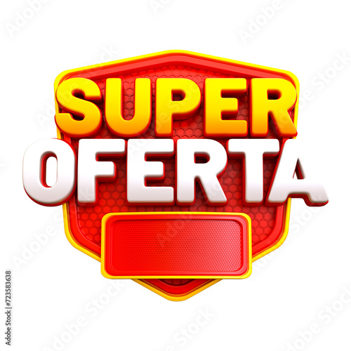Special offers for Brazilian campaign 3d rendering super ofertas 