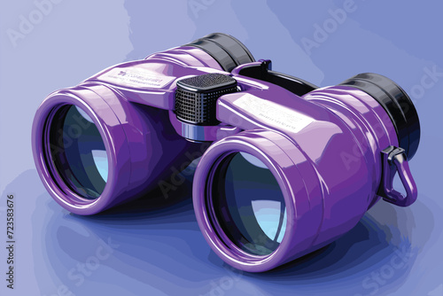 Binoculars on a white background isolate