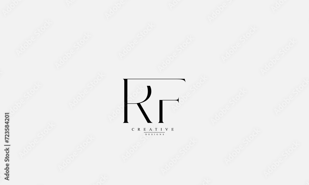Alphabet letters Initials Monogram logo RF FR R F Alphabet letters Initials Monogram logo RF FR R F