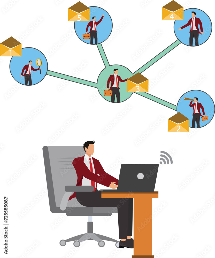 Message, Laptop, On The Move, Social Media, Working, Businessman Message, Laptop, On The Move, Social Media, Working, Businessman