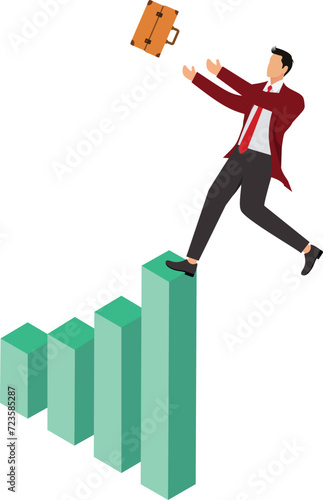 Falling, Risk, Domino, Abstract, Accidents and Disasters, Businessman