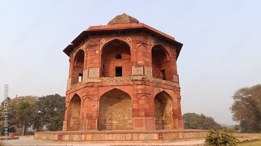 Fototapeta premium Delhi , India - Purana Quila , A picture of Purana Quila in delhi 29 january 2024