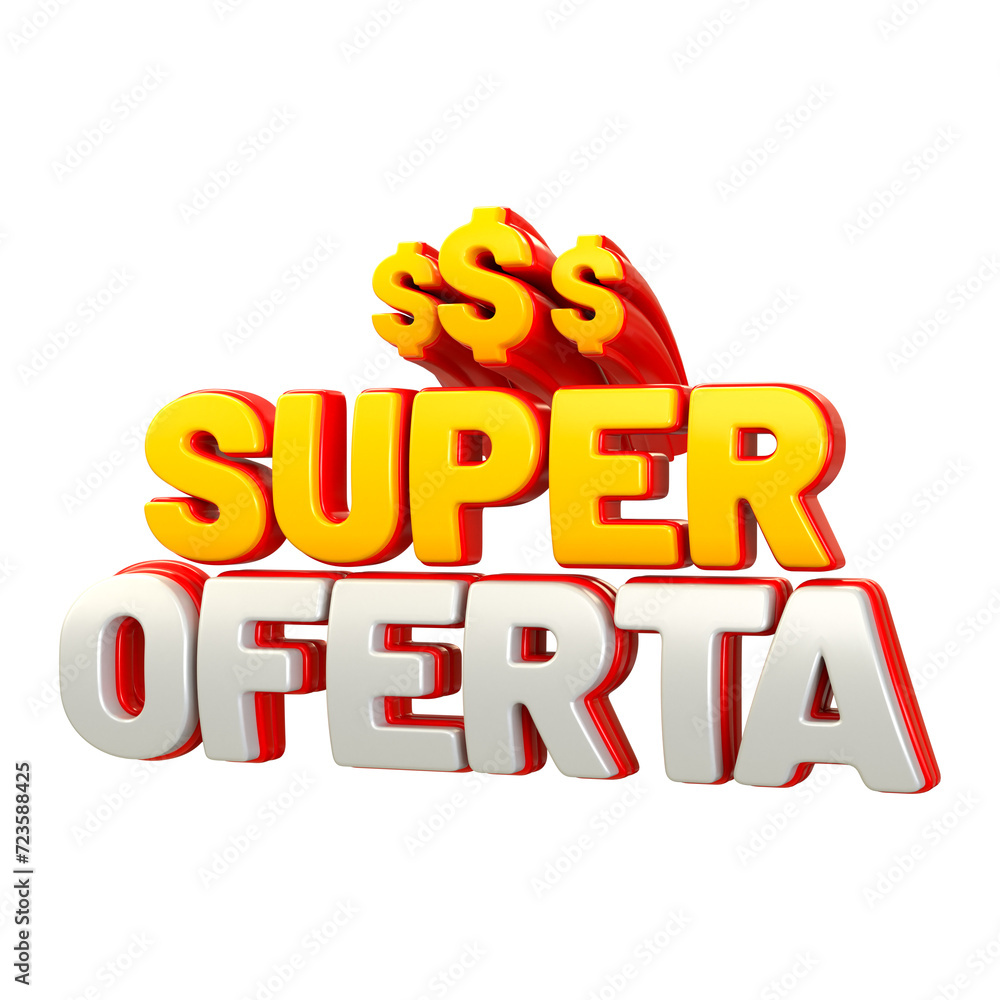 Special offers for Brazilian campaign 3d rendering super ofertas 