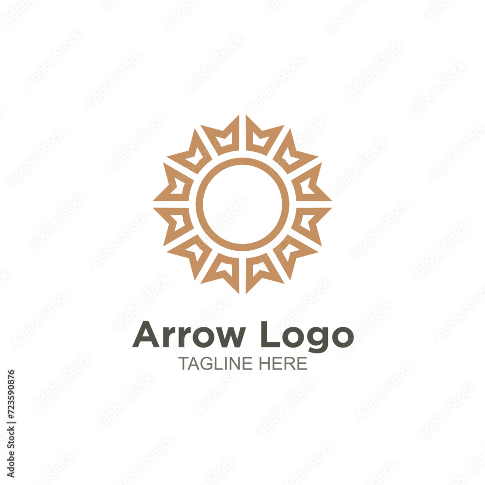 Business arrow logo element design