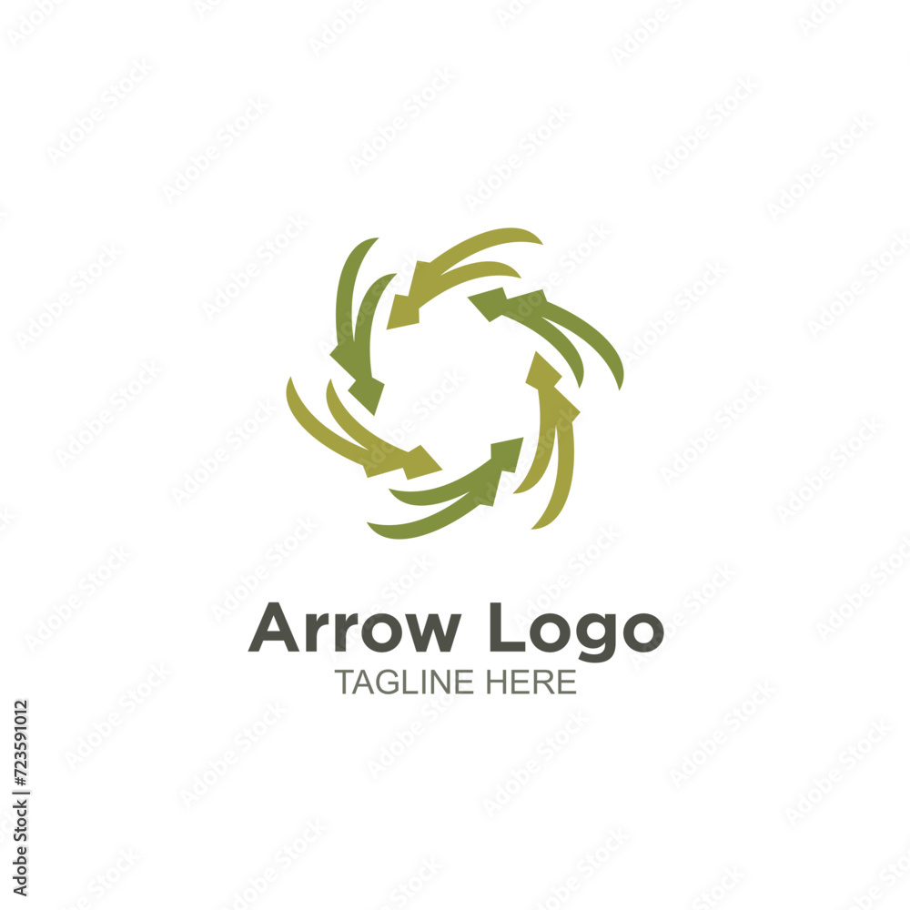 Modern arrow logo vector design Modern arrow logo vector design