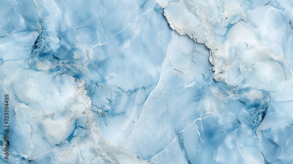 A serene sky blue marble, with delicate veining, suitable for a peaceful meditation room, in high-resolution
