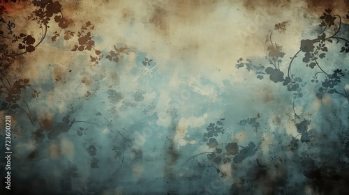 Grunge Motif Background with Raw and Textured Aesthetic, Generative AI

