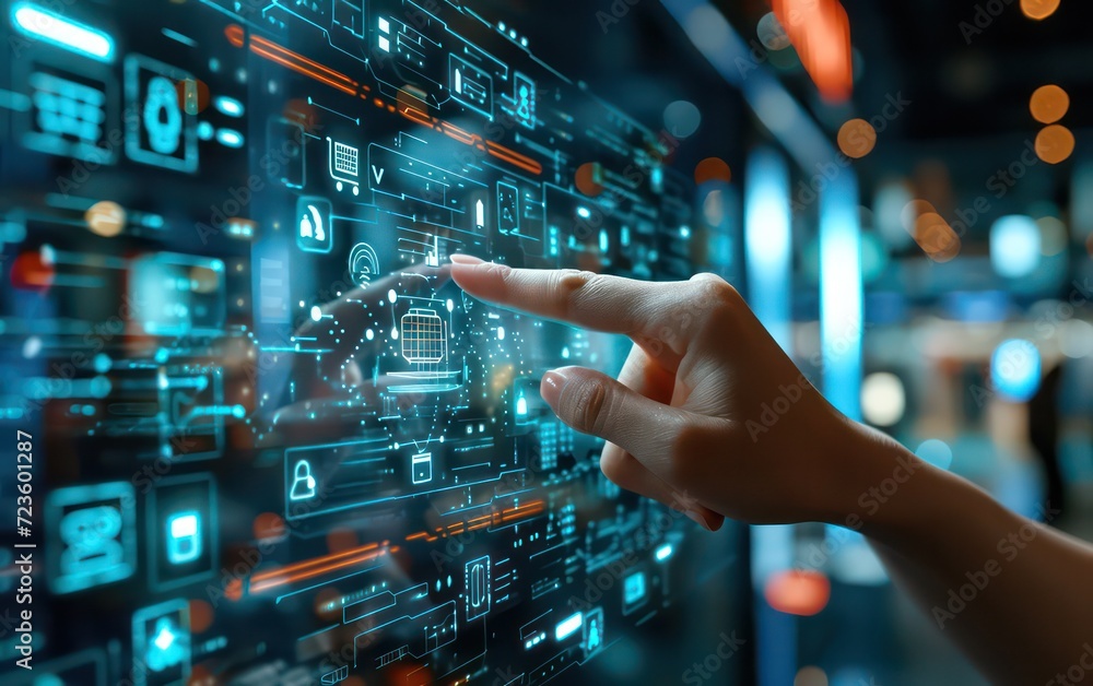 Future of shopping, where an artificial chip intelligence-powered processor facilitates seamless online payments. Future of shopping, where an artificial chip intelligence-powered processor facilitates seamless online payments.
