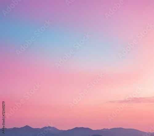 Dawn gradient from soft sky blue to gentle rose pink