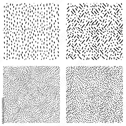Seamless pattern with small dots or dashes.