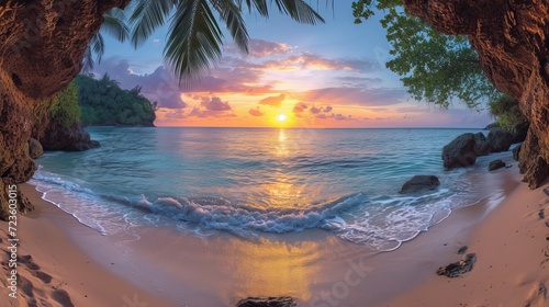 Paradise Found: Coastal Escape: seascape, paradise, ocean, beach, tranquil