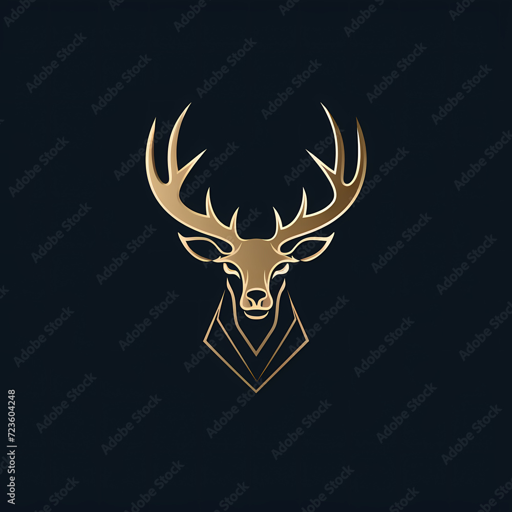 Dear Minimal Line Art Logo on a Black Background Dear Minimal Line Art Logo on a Black Background