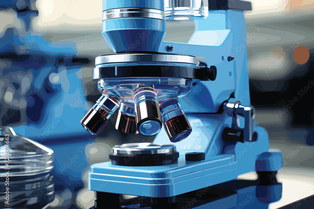 Microscope isolated on white Microscope isolated on white