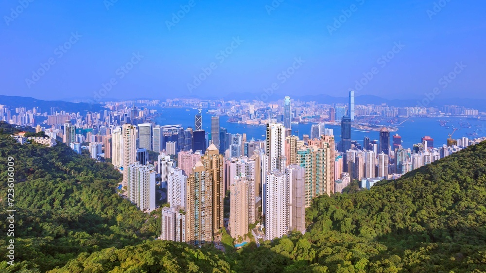 Scenery From Victoria Peak Hong Kong China 1