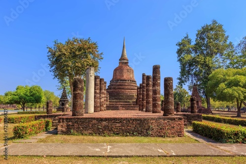 Wat Chana Songkhram Temple Shukhothai Historical Park Thailand 1