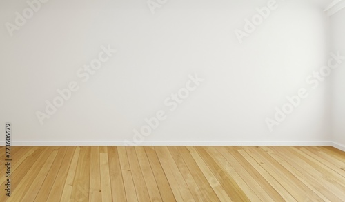 empty room with floor and wall
