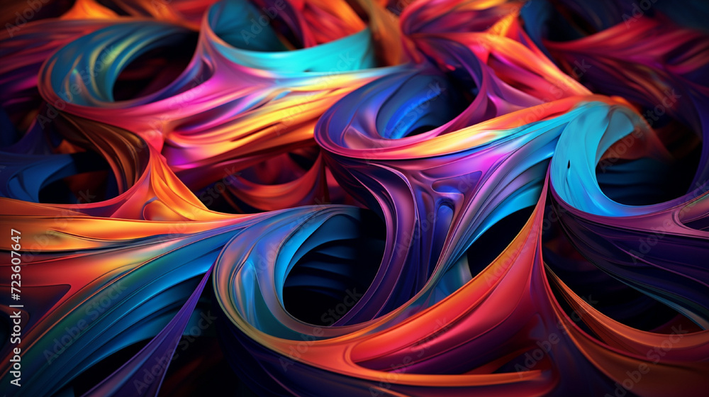 Fantasy chaotic colorful fractal background Fantasy chaotic colorful fractal background