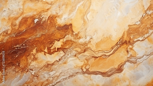 Marble ink colorful. brown background