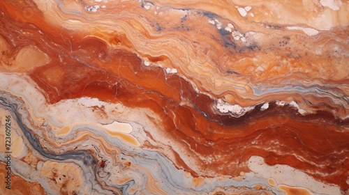 Marble ink colorful. brown background