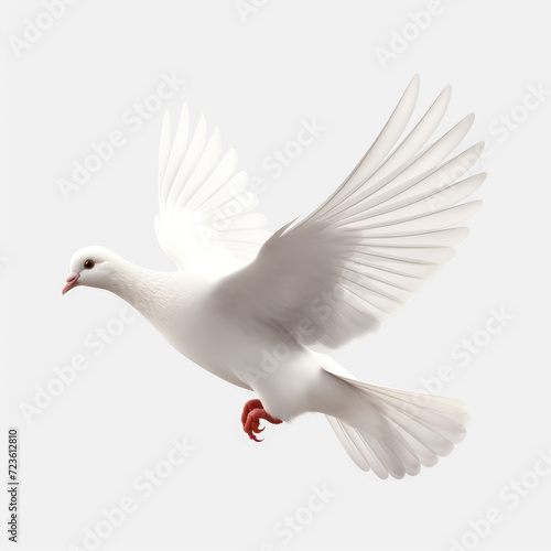 Flying dove  on transparency background PNG © Sim