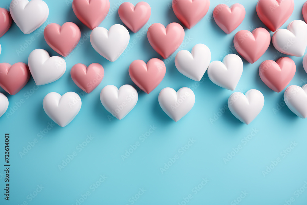 Abstract background with hearts