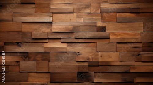 Brown oak timber wood panels, used to create a rustic and authentic background, Ai Generated