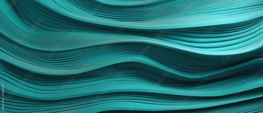 Detailed and intriguing, an abstract closeup of organic turquoise and aquamarine wooden waving waves, Ai Generated. Detailed and intriguing, an abstract closeup of organic turquoise and aquamarine wooden waving waves, Ai Generated.