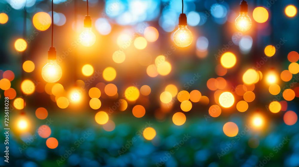 Bokeh Bright Background: Blurred Shiny Night Lights with a Christmas Festive Pattern Bokeh Bright Background: Blurred Shiny Night Lights with a Christmas Festive Pattern