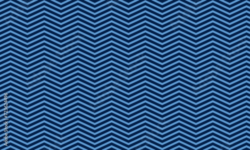 Zigzag chevron blue pattern background for decorative design isolated on white background. the usage of seamless geometric vector shape is : wallpaper, backdrop, fashion, print, textile ornament, ect