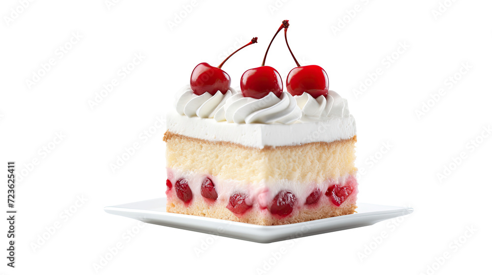 Sponge cake on white isolated on clear png background and transparent background. Bakery and pastry concept for cafe and restaurent, AI generative. Sponge cake on white isolated on clear png background and transparent background. Bakery and pastry concept for cafe and restaurent, AI generative.