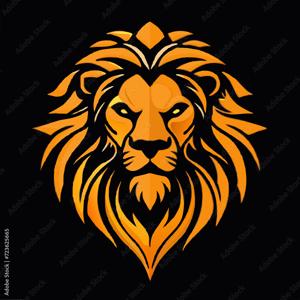 logo illustration of a lion