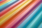 Yellow, Blue, Red, Green Rainbow: Colours Design in Background Art with Orange Abstract and Bright Pink Line