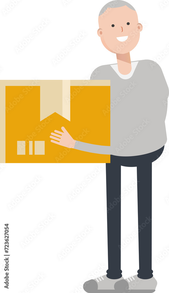 Man Character Holding Box
Man Character Holding Box