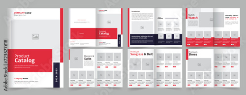 Product Catalog design vector template, professional catalog design layout