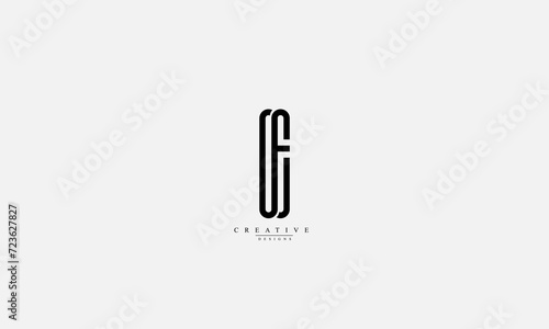 Alphabet letters Initials Monogram logo OE EO O E