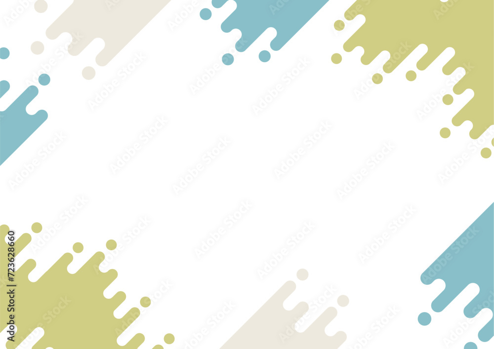 Obraz premium ポップな抽象的な幾何学フレーム背景 