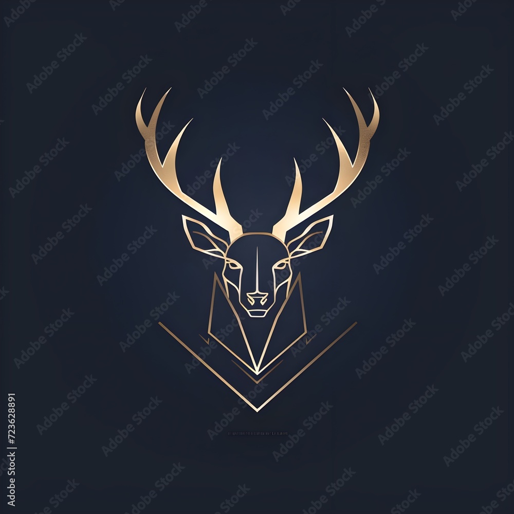 DEER Line Art Creative Logo vector illustration DEER Line Art Creative Logo vector illustration