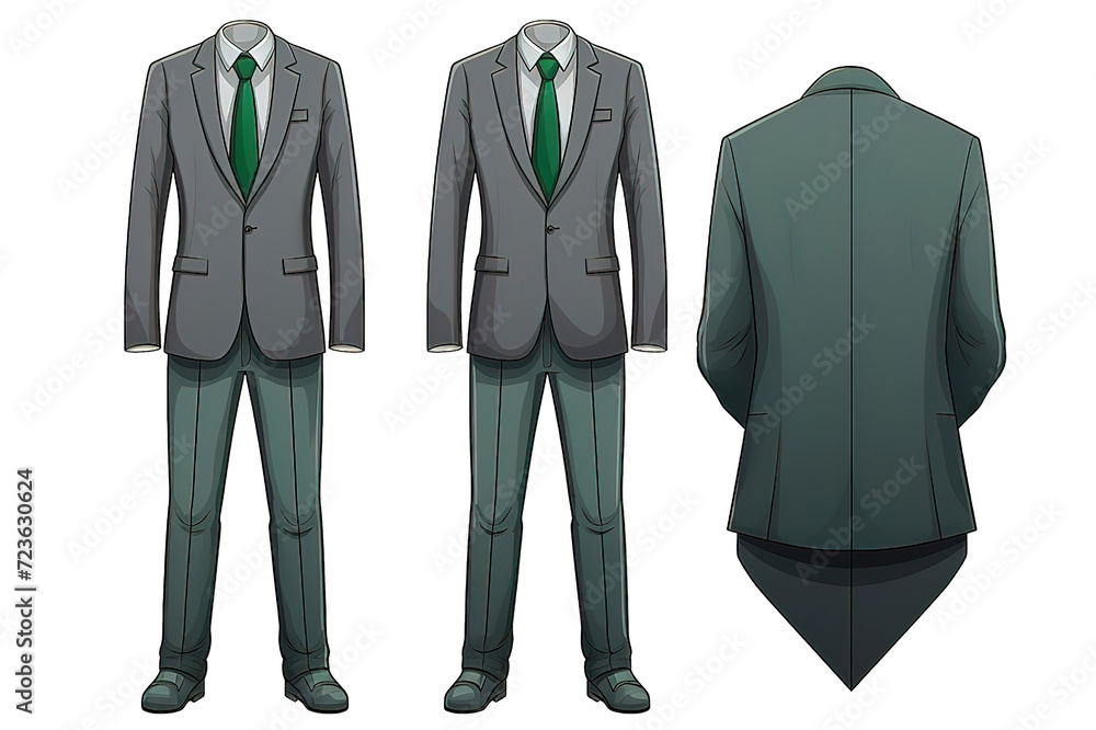 businessman's suit isolated on PNG Background. Generative Ai. businessman's suit isolated on PNG Background. Generative Ai.