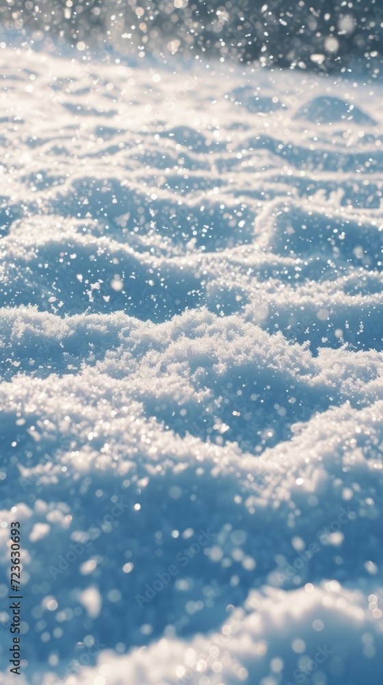 Obraz premium A Beautiful Snowy Landscape