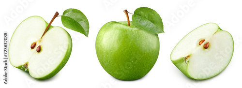 Wallpaper Mural Green apple clipping path Torontodigital.ca