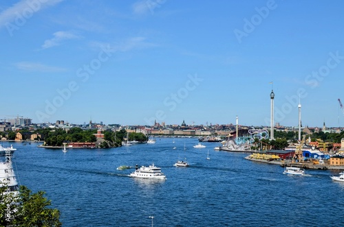 view of the harbor in Sweden