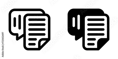 Editable speech recognition, transcription vector icon. AI technology, artificial intelligence. Part of a big icon set family. Perfect for web and app interfaces, presentations, infographics, etc