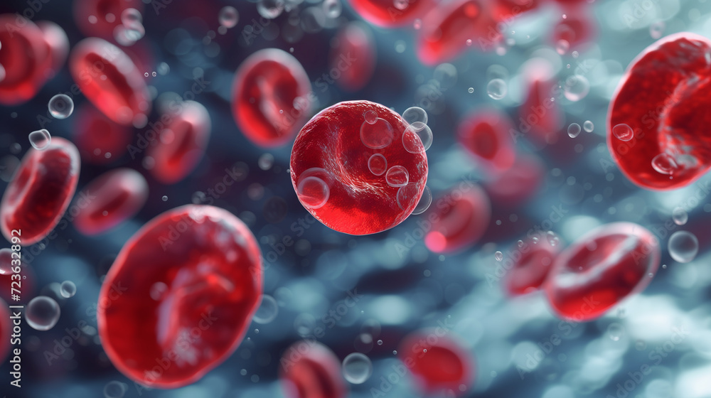 Fototapeta premium red blood cells background